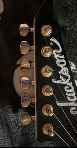 Jackson guitar tuners machine heads gold 6 line