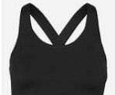 Adidas High Support sports padded black bra size UK40DD EU90E Free post