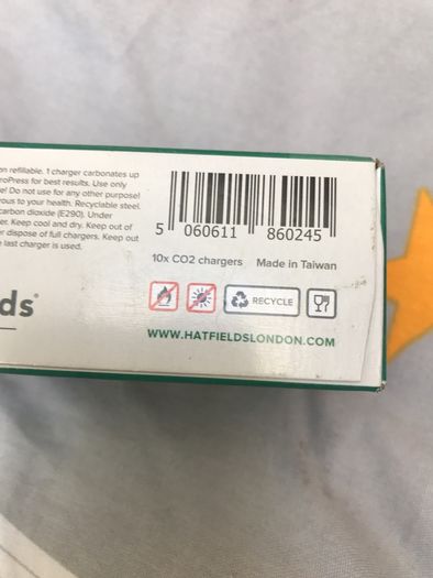 NitroPress Soda Chargers pack of 10