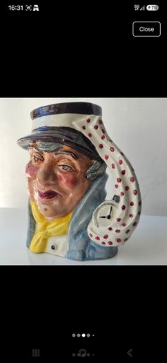 Vintage Ceramic Artful Dodger Character Jug Dickens Series Staffordshire