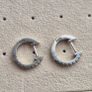 Small round earrings sterling silver s925 very good condition Image 3