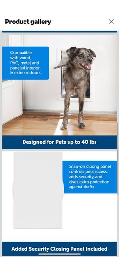 NEW IN BOX PetSafe Plastic Dog and Cat Door, Medium