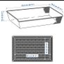 Mesh basket (komplement ) and 2x clothes rail (100cm) Image 2