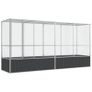 Aviary with Extension Silver 418.5x107x212 cm Steel Image 2