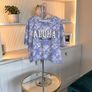 Girls Cropped Blue & White T-Shirt from Primark. Age 9-10 / EU 140 cm Image 5