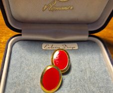 Vintage Red Earrings