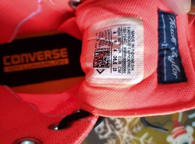 converse chuck taylor hi tops, neon orange
