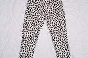 Lucy &amp; Yak Cream Black Abstract Print Dana Mom Jeans W24R/6UK/34EU
