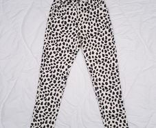 Lucy & Yak Cream Black Abstract Print Dana Mom Jeans W24R/6UK/34EU