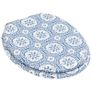WC Toilet Seats 2 pcs with Soft Close Lids MDF Porcelain Design Image 4