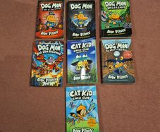 Dog Man & Cat Kid  and Cat Kid Books
