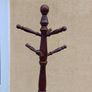 Vintage Mahogany Barley Twist Coat Hanger Image 7