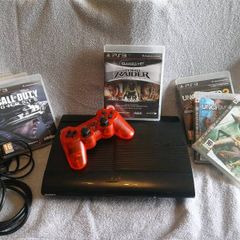 Playstation 3 slim console and games bundle