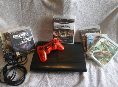 Playstation 3 slim console and games bundle