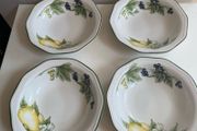 Set of four vintage dishes Victorian orchard the Chartwell collection