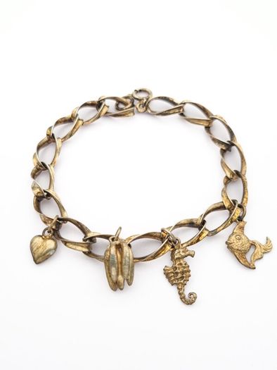 Vintage Italian Sterling Silver Charm Bracelet
