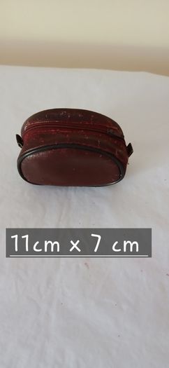 Vintage Travel Shoe Care Kit. Bag, brush, Shoe horn, cloth.