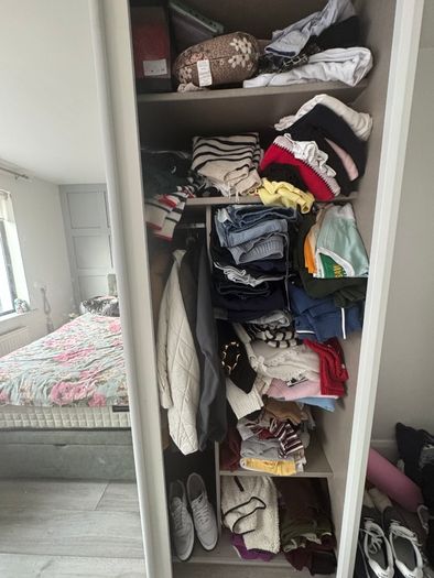 White slide robe wardrobe