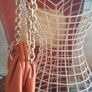 River Island Burnt Orange Chunky Chain Ruched Bag, AV Image 4
