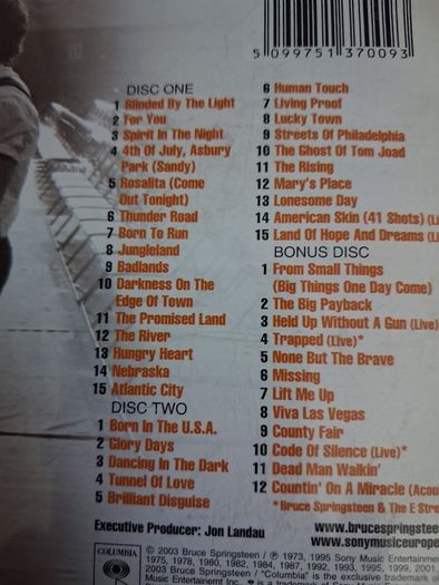 3CD - Bruce Springsteen - The Essential box set
