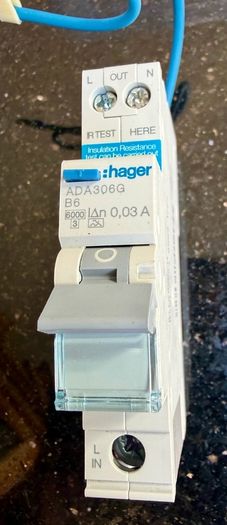 Hagar B 6 amp single mod RCBO