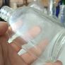 473 - Set of 6 Vintage Clear Glass Cork Screw Top Collectible Decorative Bottles Image 5