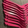 Set Of 10 Pink Wooden Dress Hangers! Image 6