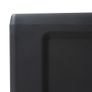 Garden Storage Cabinet with 4 Shelves Black and Grey Image 4