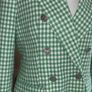 Brand-new Green and White Double-breasted Savida Image 6