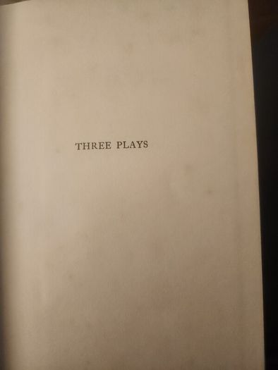 Three Plays. By Paul Vincent Carroll. First Edition 1946 Hardback In Good Condition . See Photos For Same.
