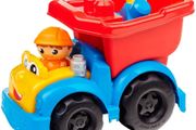 MEGA BLOKS Dylan Dump Truck - transporter car for building blocks - sand pit truck - sand box sandpit - beach toys