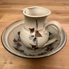 Ballydougan Pottery jug and bowl