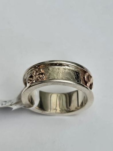 Brand New 925 Silver & 9ct Gold Ring