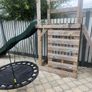 Outdoor Wooden Kids Play Set - Swing, Slide, Climber & Sandbox Image 7
