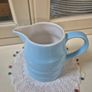 Beautiful Porcelain Duck Egg Blue Jug Image 2