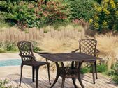 3 Piece Bistro Set Cast Aluminium Bronze