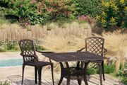3 Piece Bistro Set Cast Aluminium Bronze