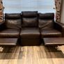 Premium 3 seater leather sofa Image 2
