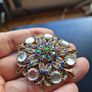 Vintage Brooch. Dominant Blue Theme. Image 4