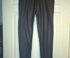 Faux leather trousers