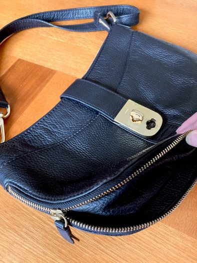 Convertible Jaeger leather bag