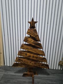 handmade wooden Christmas tree