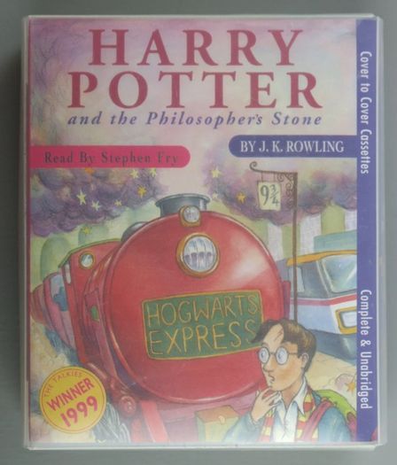 Harry Potter and the Philosopher's Stone audiobook read by Stephen Fry 6 cassette tapes