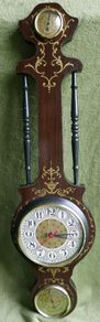 Vintage Wall Clock With Barometer (battery operated )