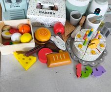 wooden toy food