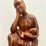 Wooden Figure Mother and Child Image 2