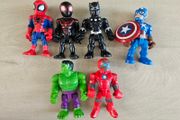 Playskool Heroes Marvel Super Hero Adventures Action Figures 6 Pack 12.5 cm