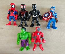 Playskool Heroes Marvel Super Hero Adventures Action Figures 6 Pack 12.5 cm