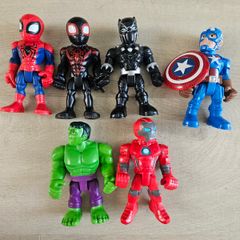 Playskool Heroes Marvel Super Hero Adventures Action Figures 6 Pack 12.5 cm
