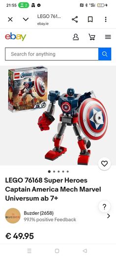 New Lego Captain America 76168